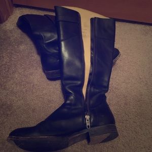Black Frye Leather Riding Boots